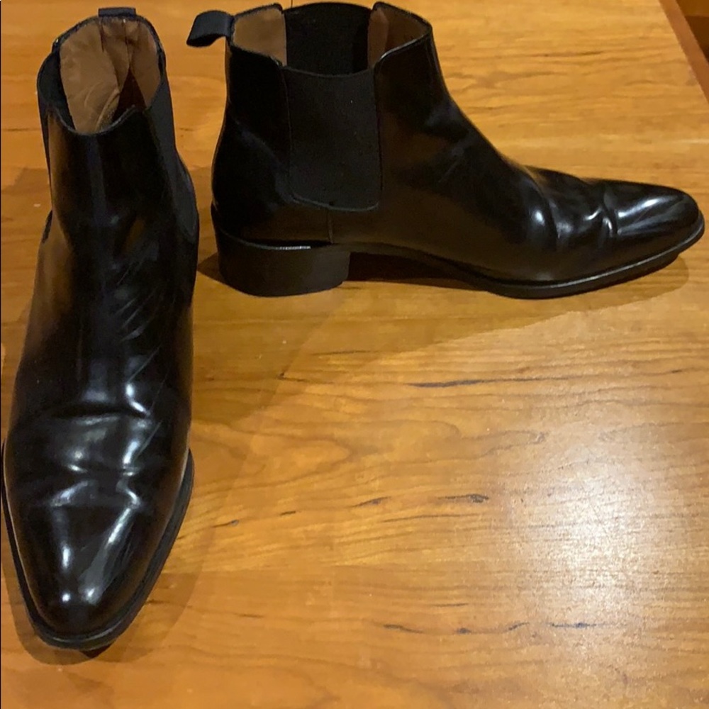 Italian made leather booties